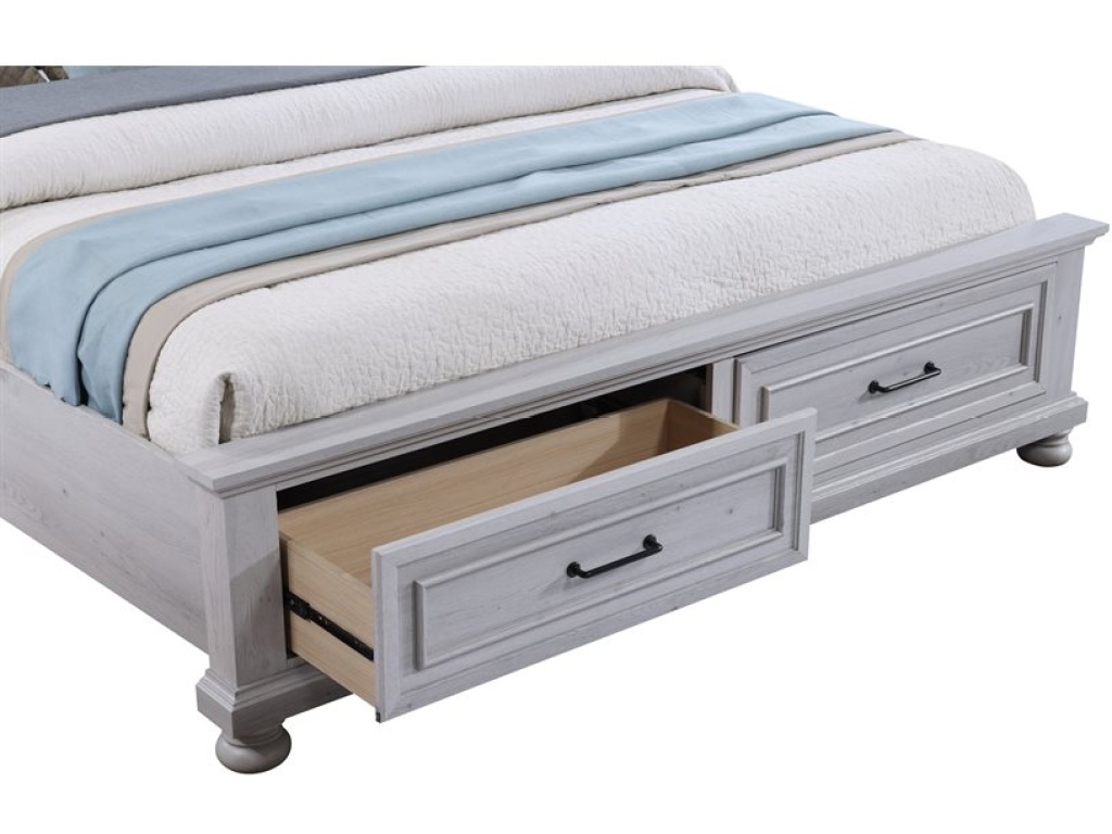 Complete King Storage Bed - Gray - image 2