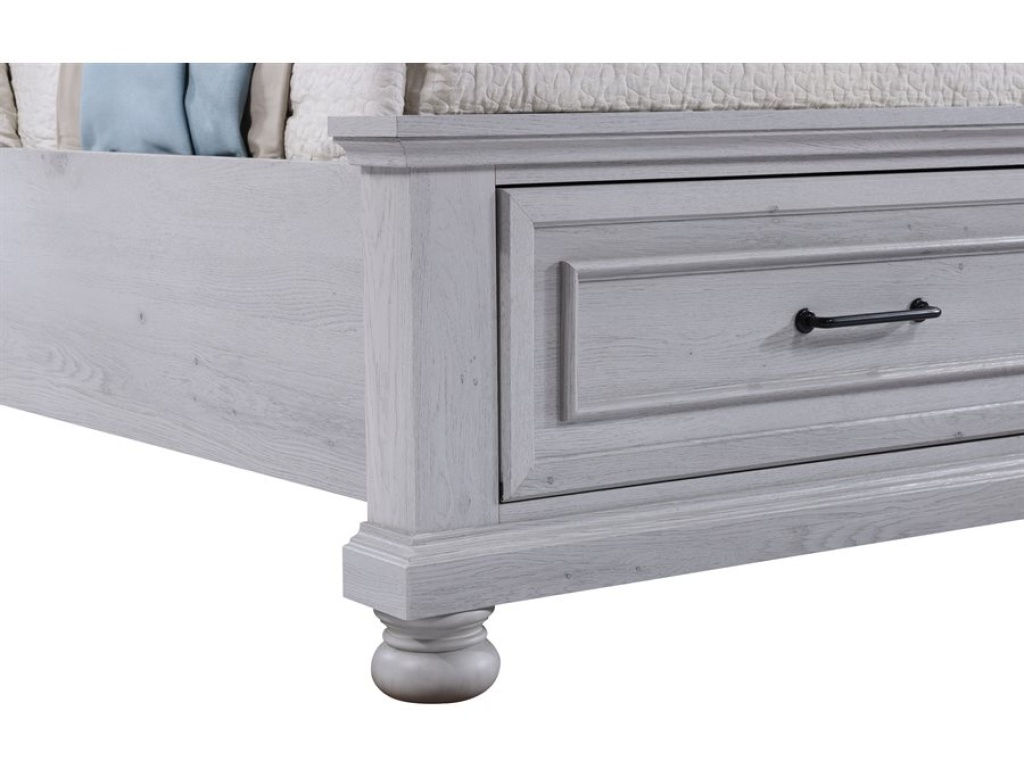 Complete King Storage Bed - Gray - image 4