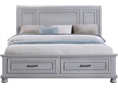 Complete King Storage Bed - Gray
