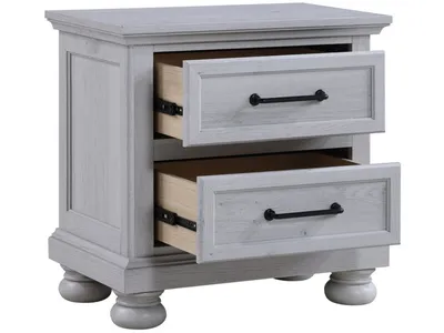 2 Drawer Nightstand - Gray