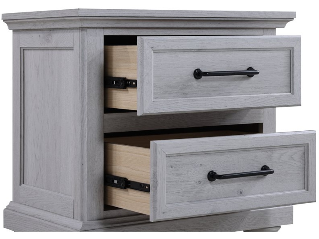 2 Drawer Nightstand - Gray - image 2