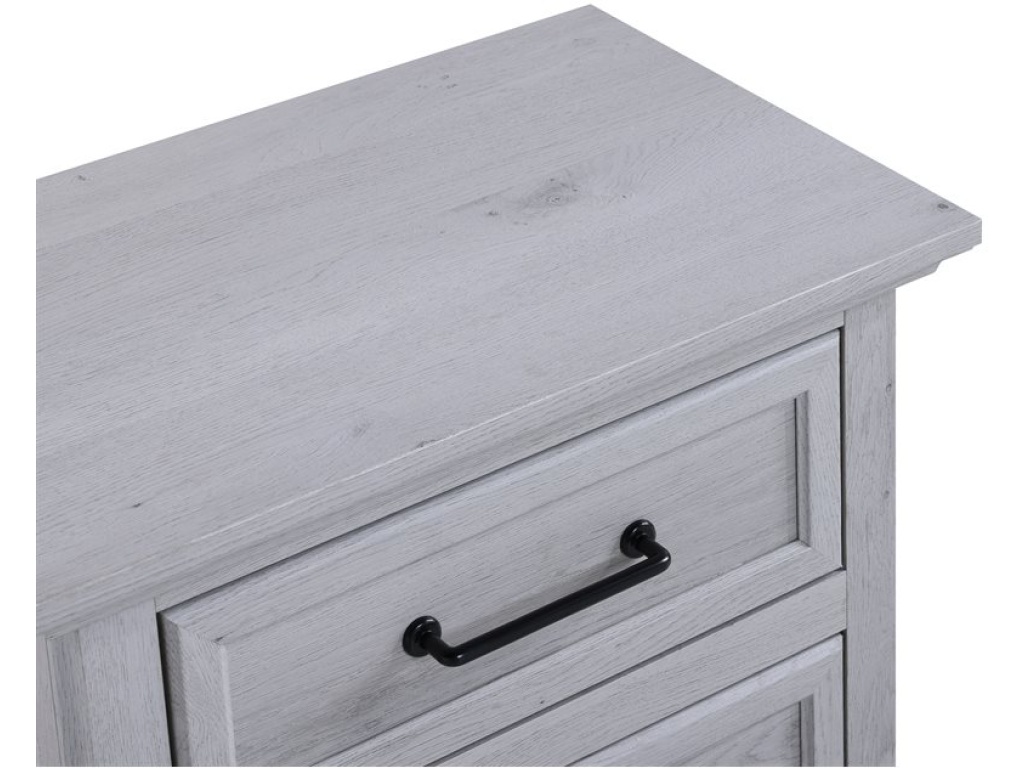 2 Drawer Nightstand - Gray - image 4