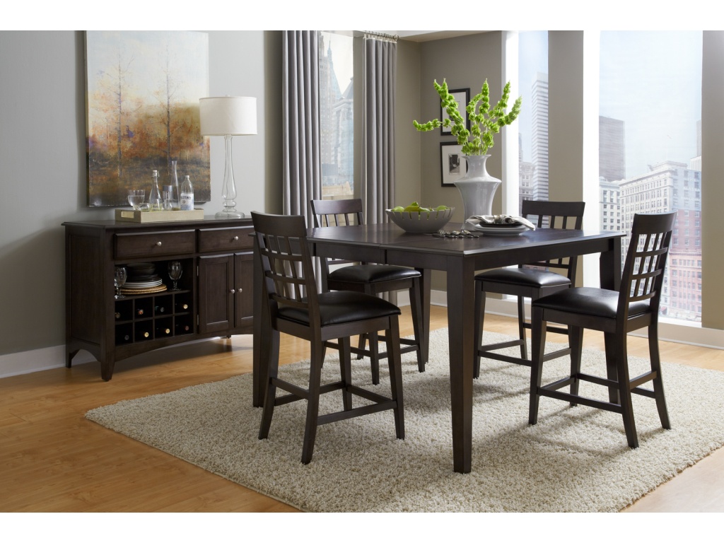 Gridback Upholstered Barstool - image 1