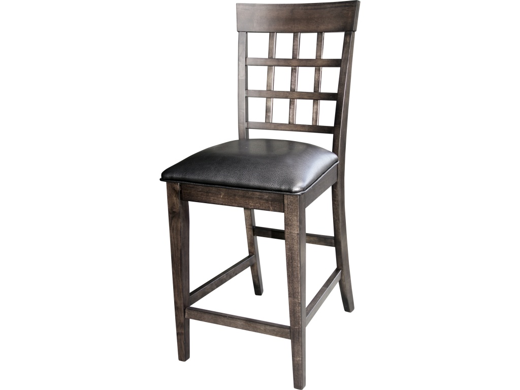 Gridback Upholstered Barstool - image 2