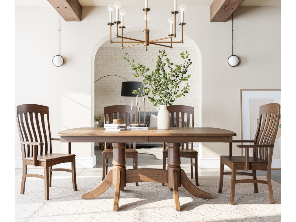 West Point Baytown Double Pedestal Table, alternate view 2