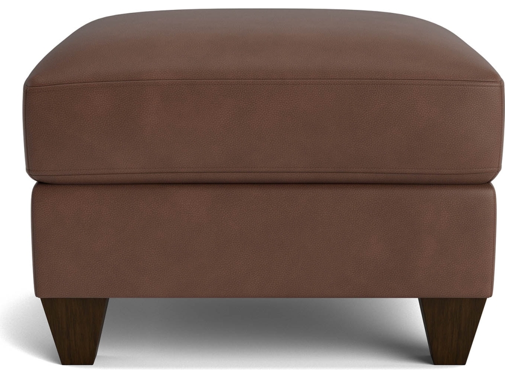 True Custom™ Leather Ottoman - image 1