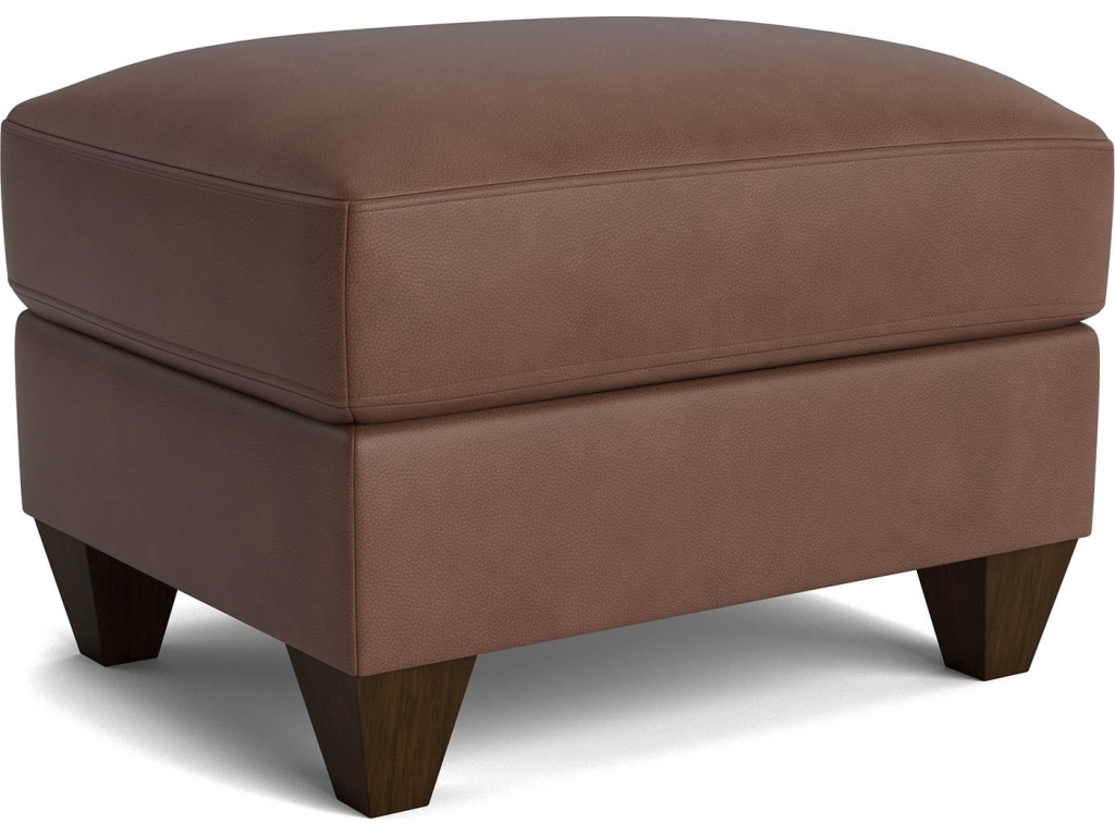 True Custom™ Leather Ottoman - main image