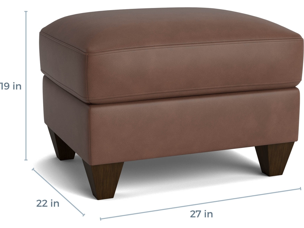 True Custom™ Leather Ottoman - image 2