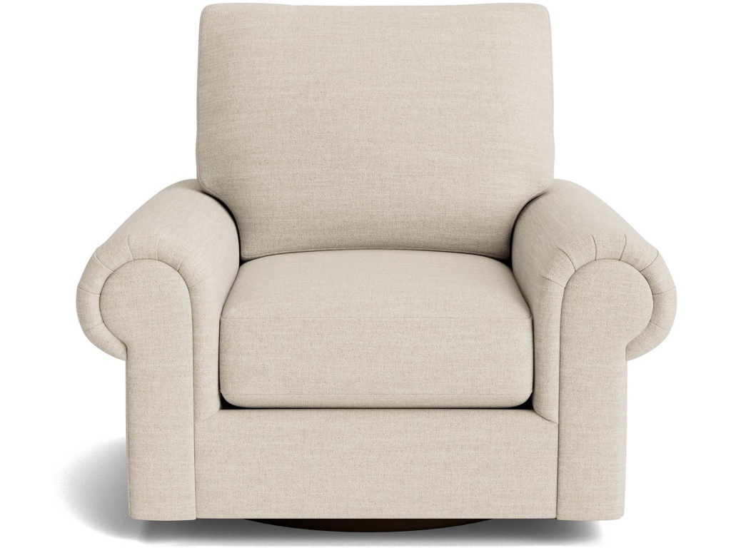 True Custom™ Large Panel Arm Swivel Chair - main image
