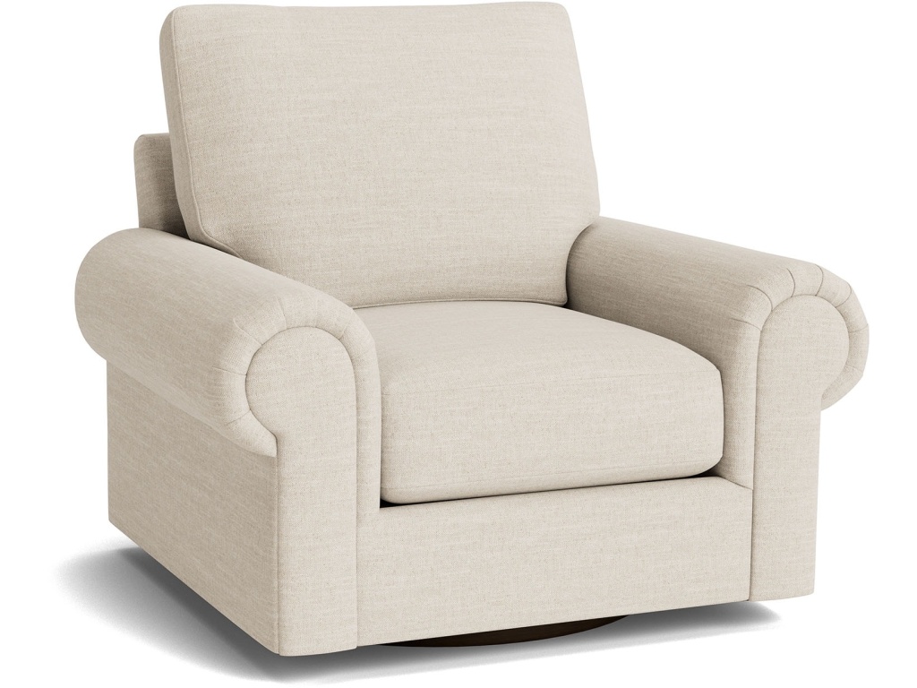 True Custom™ Large Panel Arm Swivel Chair - image 1