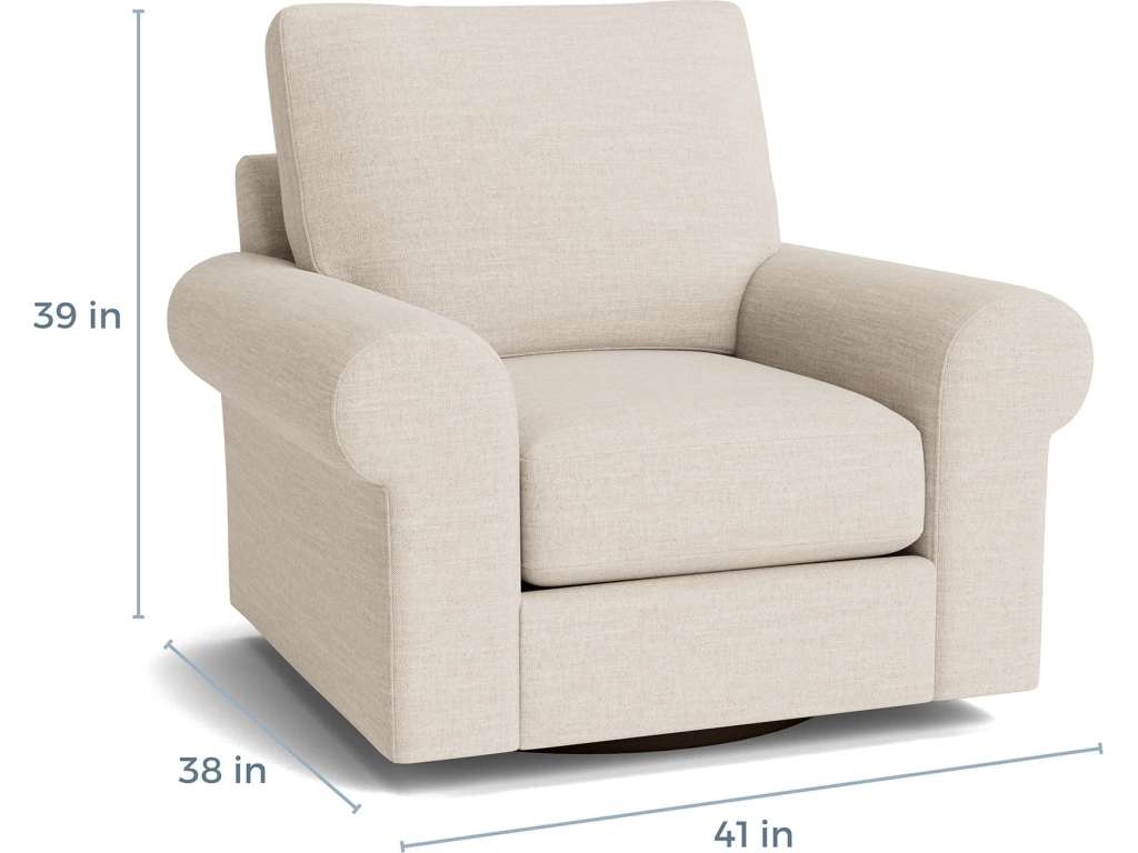 True Custom™ Large Roll Arm Swivel Chair - image 4