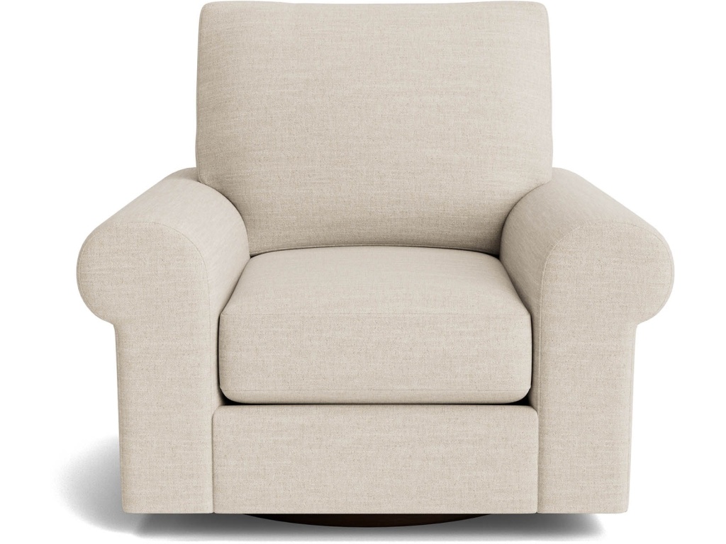 True Custom™ Large Roll Arm Swivel Chair - main image