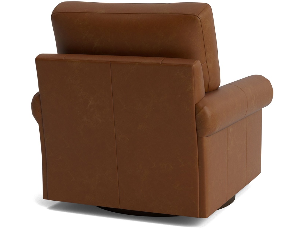 True Custom™ Leather Panel Arm Swivel Chair - image 3