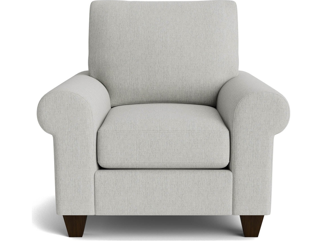 True Custom™ Large Roll Arm Accent Chair - main image