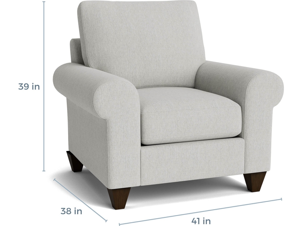 True Custom™ Large Roll Arm Accent Chair - image 4