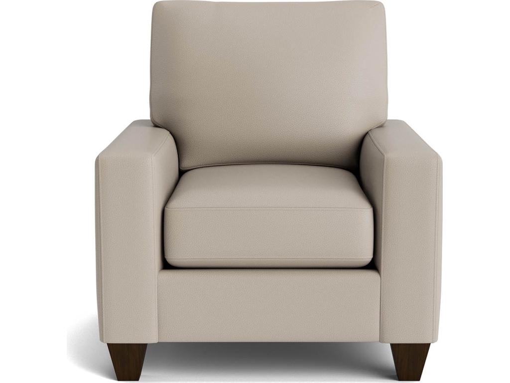 True Custom™ Leather Large Track Arm Accent Chair - main image