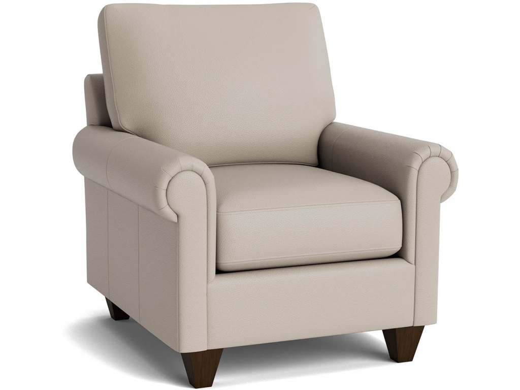 True Custom™ Leather Panel Arm Accent Chair - image 1