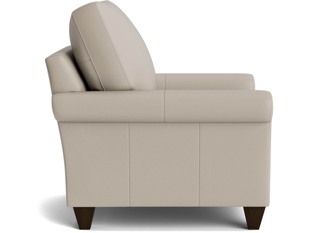 True Custom™ Leather Roll Arm Accent Chair - image 2