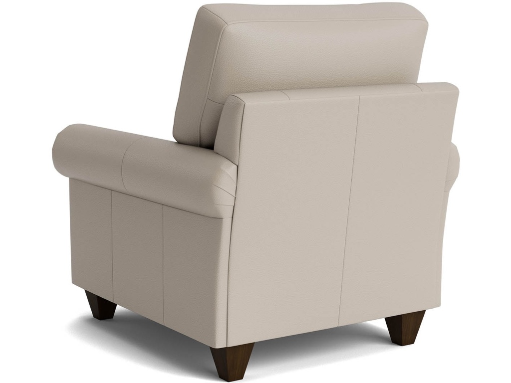 True Custom™ Leather Roll Arm Accent Chair - image 3