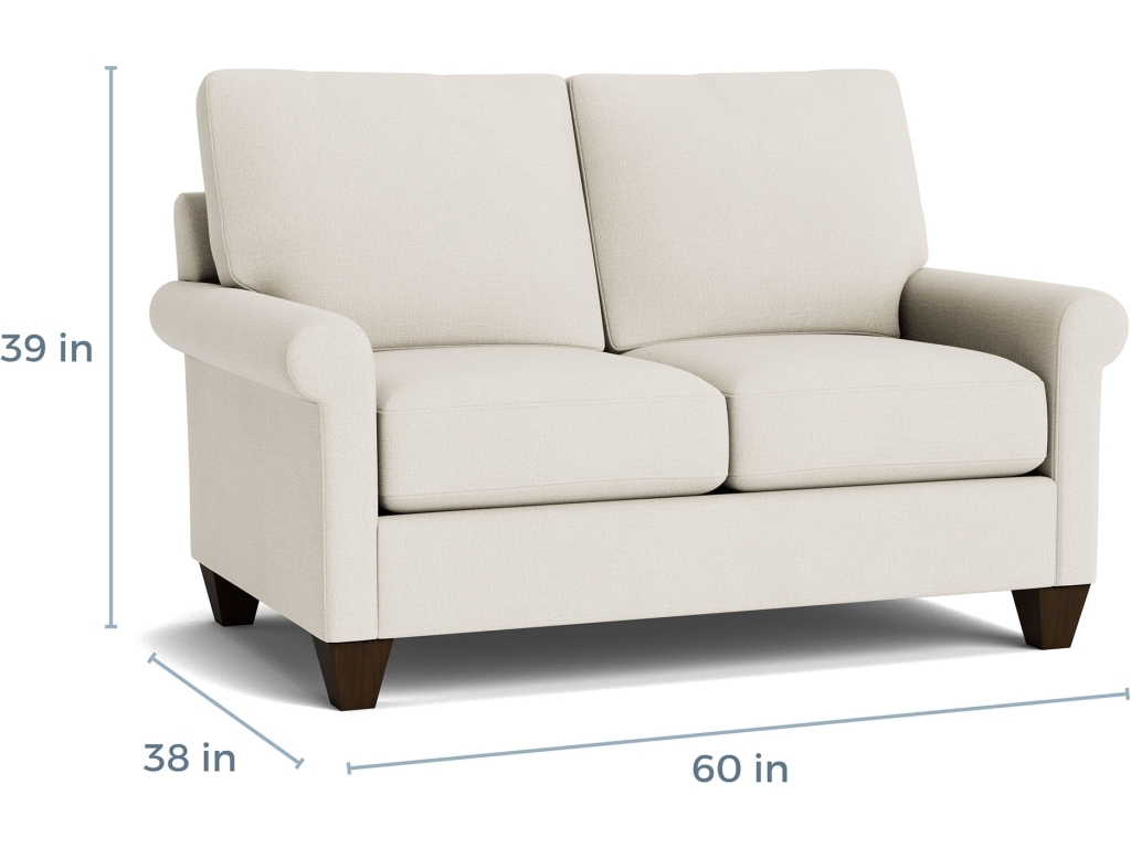 True Custom™ Roll Arm Loveseat - image 3