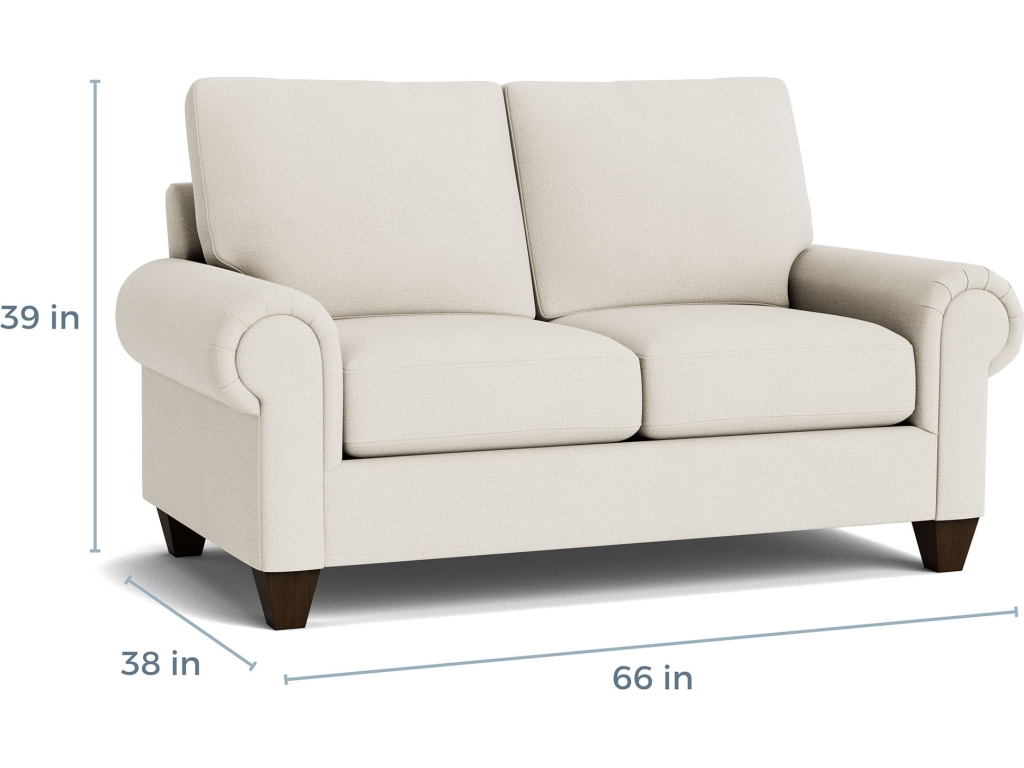 True Custom™ Large Panel Arm Loveseat - image 4