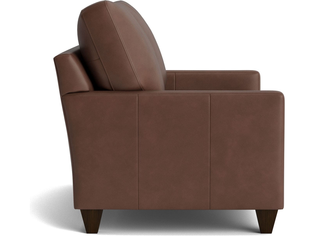 True Custom™ Leather Track Arm Loveseat - image 2