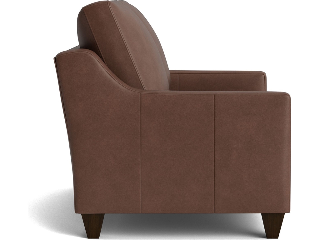 True Custom™ Leather Slope Arm Loveseat - image 2