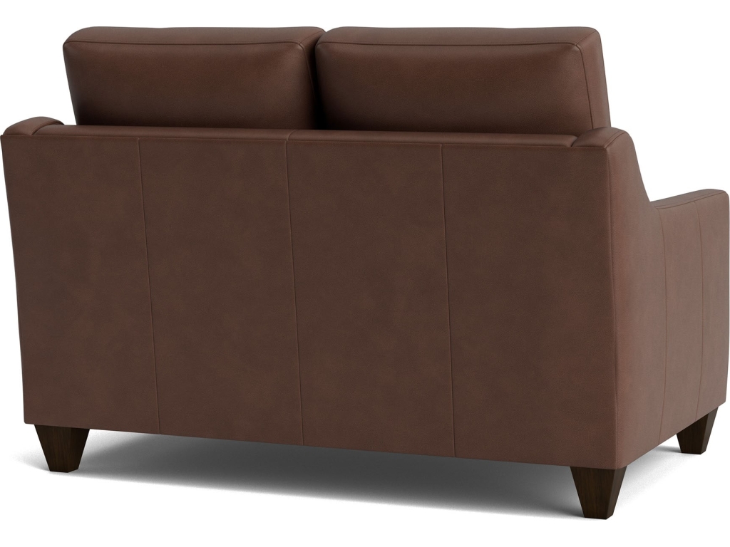 True Custom™ Leather Slope Arm Loveseat - image 3