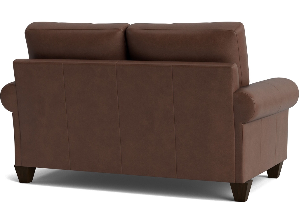 True Custom™ Leather Large Roll Arm Loveseat - image 3