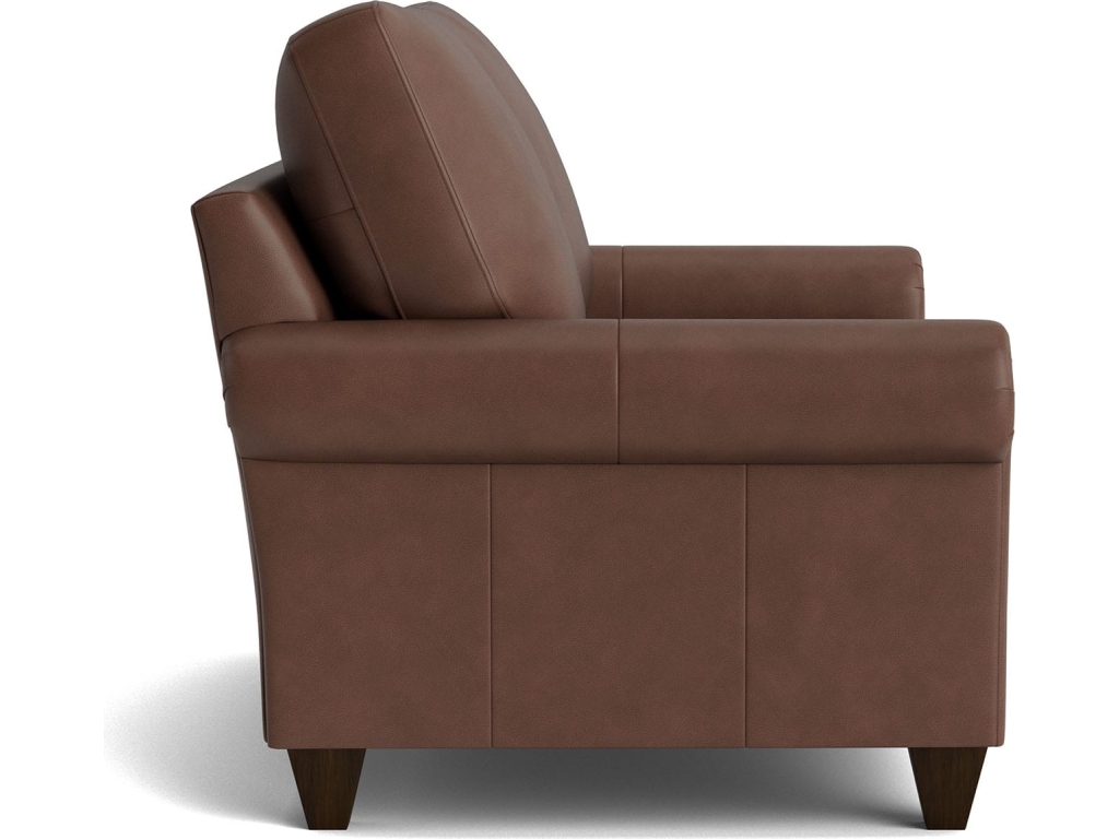 True Custom™ Leather Panel Arm Loveseat - image 2