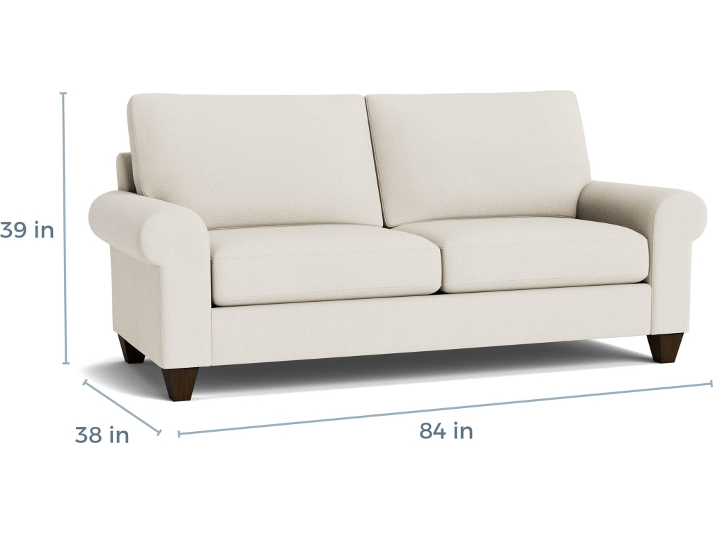 True Custom™ Large Roll Arm Studio Sofa - image 2