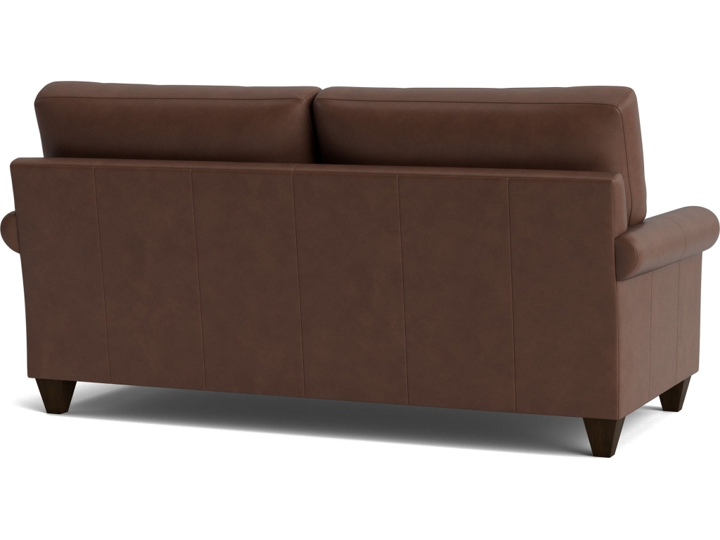 True Custom™ Leather Roll Arm Studio Sofa - image 3
