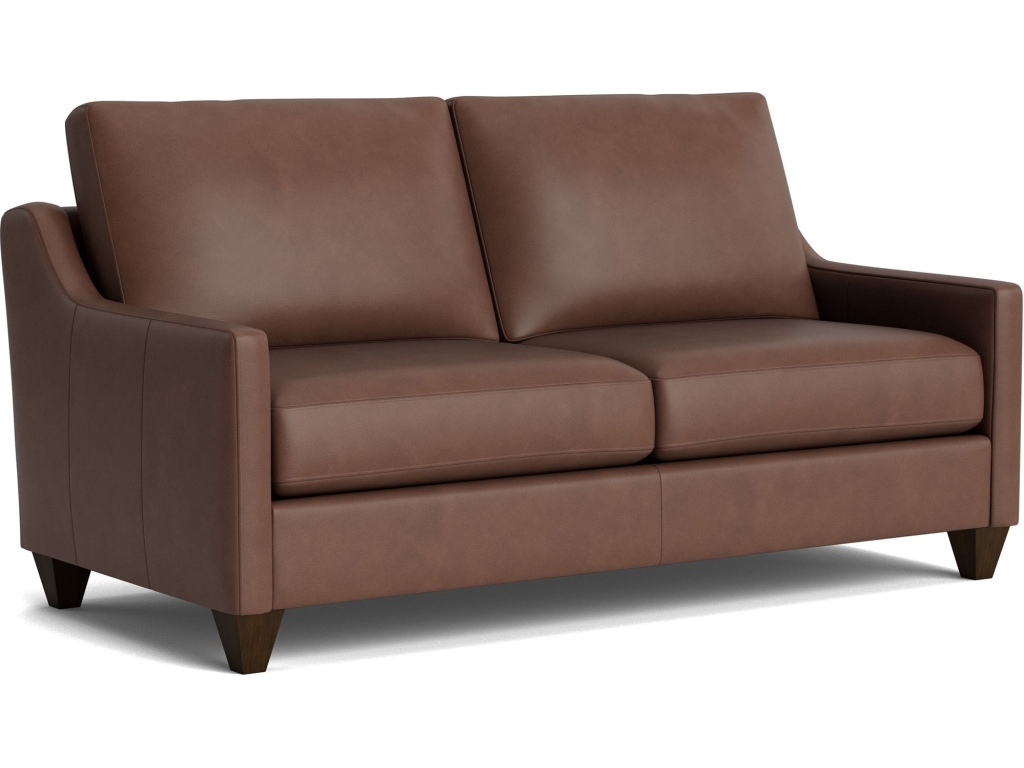 True Custom™ Leather Slope Arm Studio Sofa - image 1