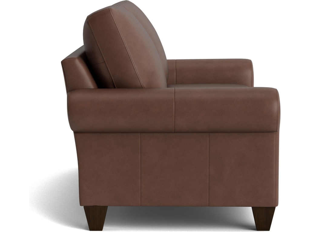 True Custom™ Leather Large Roll Arm Studio Sofa - image 2