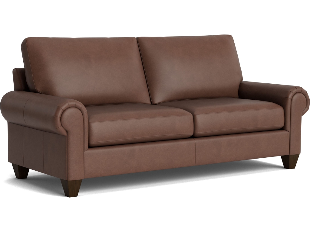 True Custom™ Leather Large Panel Arm Studio Sofa - image 1