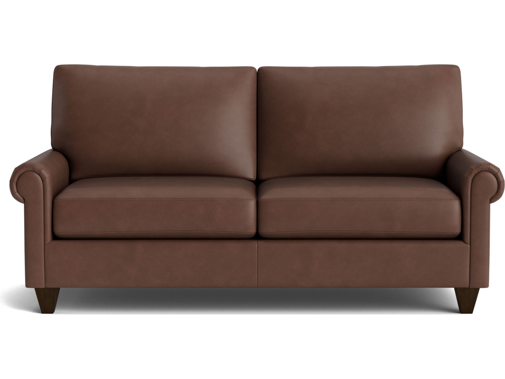 True Custom™ Leather Panel Arm Studio Sofa - main image