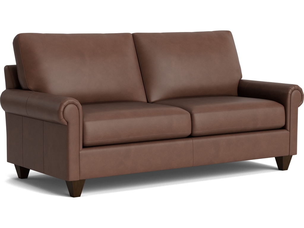 True Custom™ Leather Panel Arm Studio Sofa - image 1