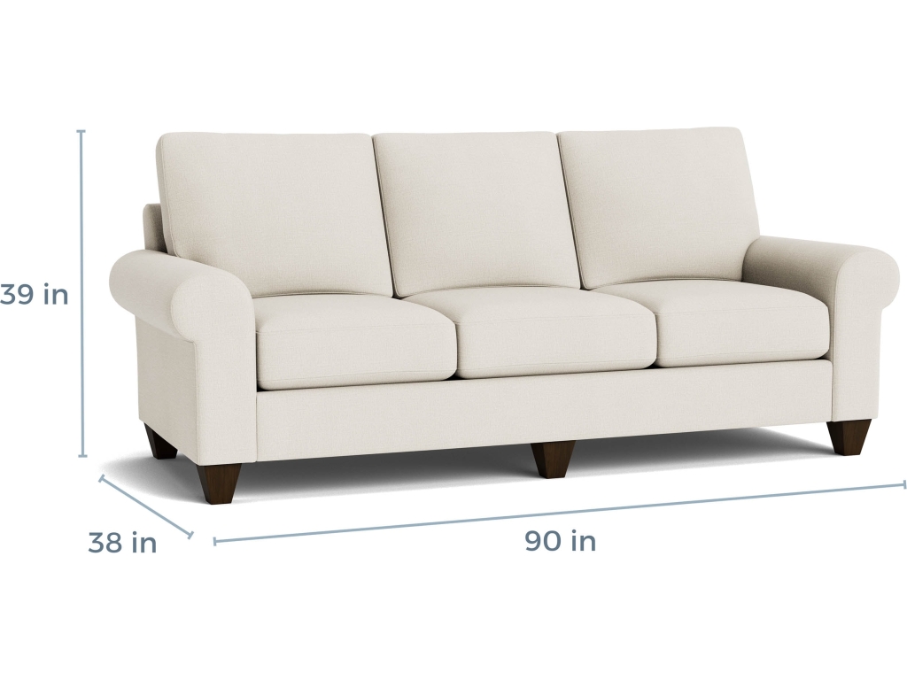 True Custom™ Large Roll Arm Sofa - image 3