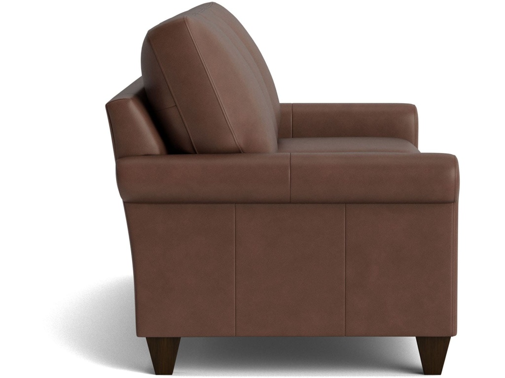 True Custom™ Leather Roll Arm Sofa - image 2