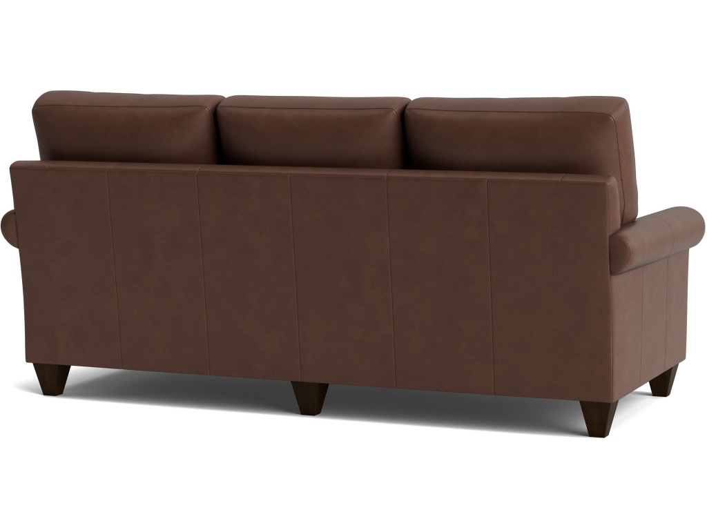 True Custom™ Leather Roll Arm Sofa - image 3
