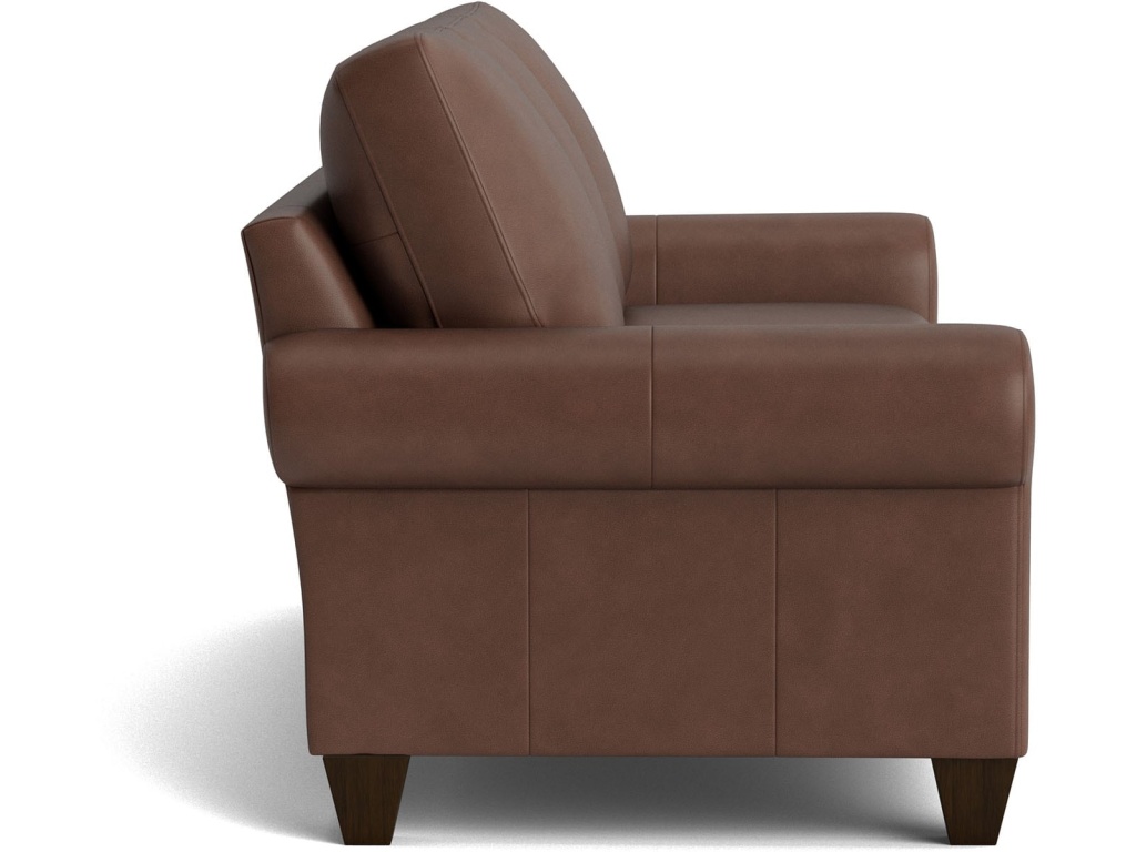 True Custom™ Leather Large Roll Arm Sofa - image 2