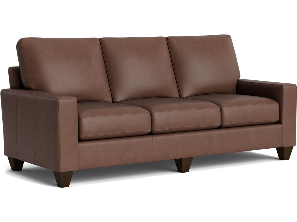 True Custom™ Leather Large Track Arm Sofa - image 6