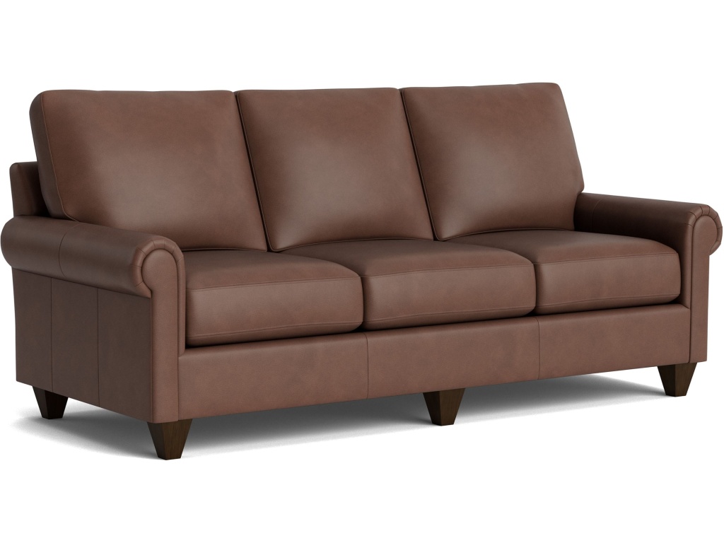 True Custom™ Leather Panel Arm Sofa - image 1