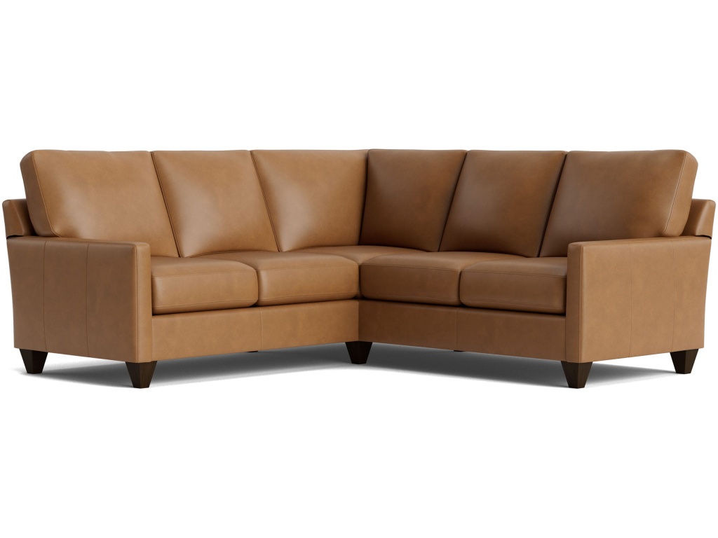 True Custom™ Leather Track Arm L-Shaped Sectional - main image