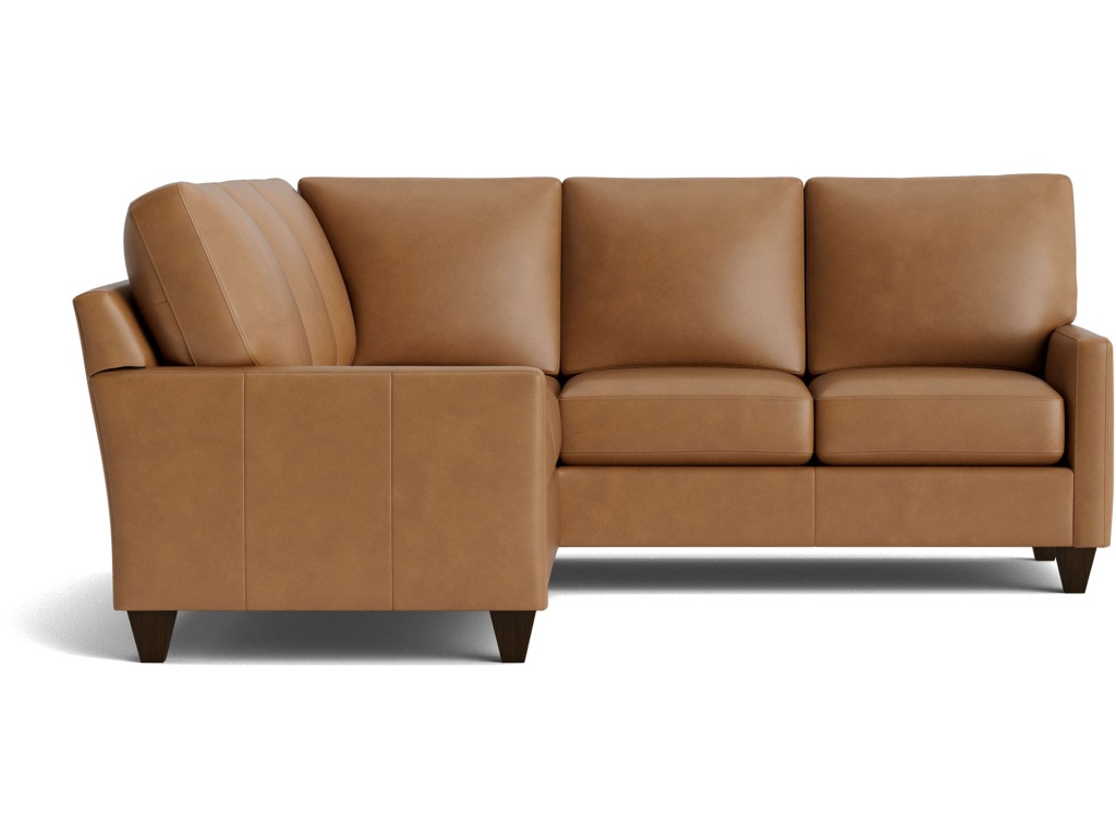 True Custom™ Leather Track Arm L-Shaped Sectional - image 1