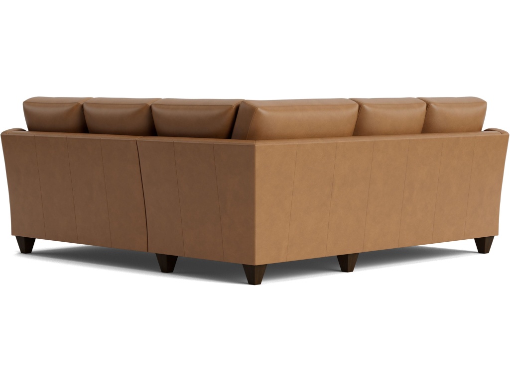 True Custom™ Leather Slope Arm L-Shaped Sectional - image 7