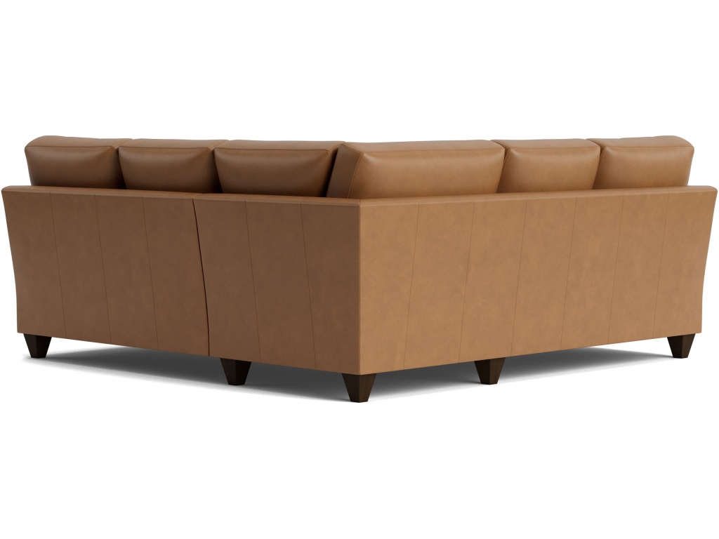 True Custom™ Leather Track Arm L-Shaped Sectional - image 2