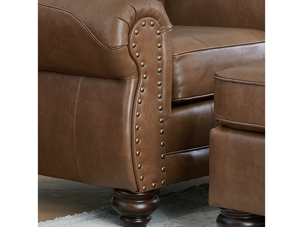 Noble Leather Club Chair - image 4