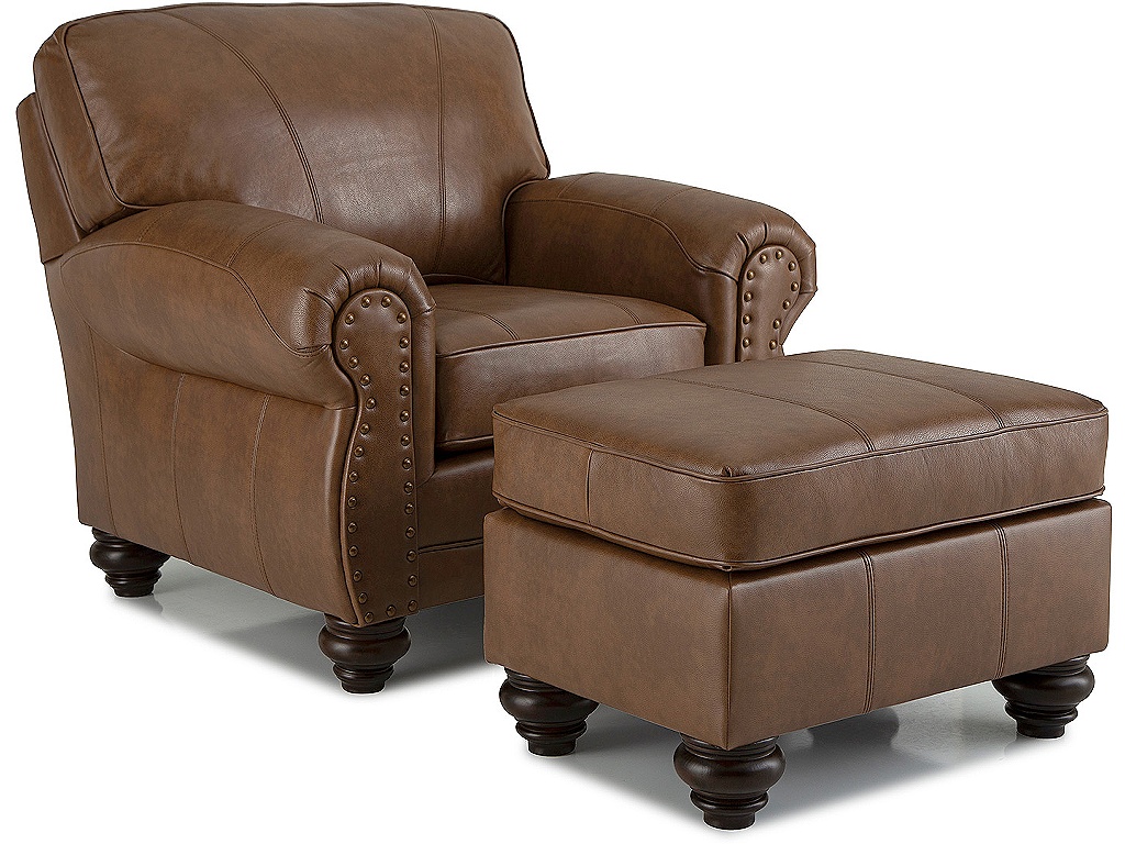 Noble Leather Club Chair - image 3