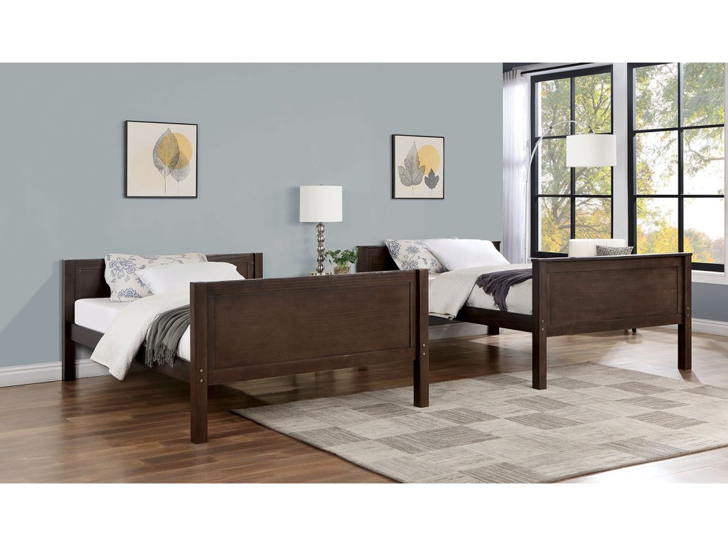 Full/Full Bunk Bed, Walnut - image 1